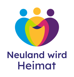 Logo Neuland wird Heimat bunt